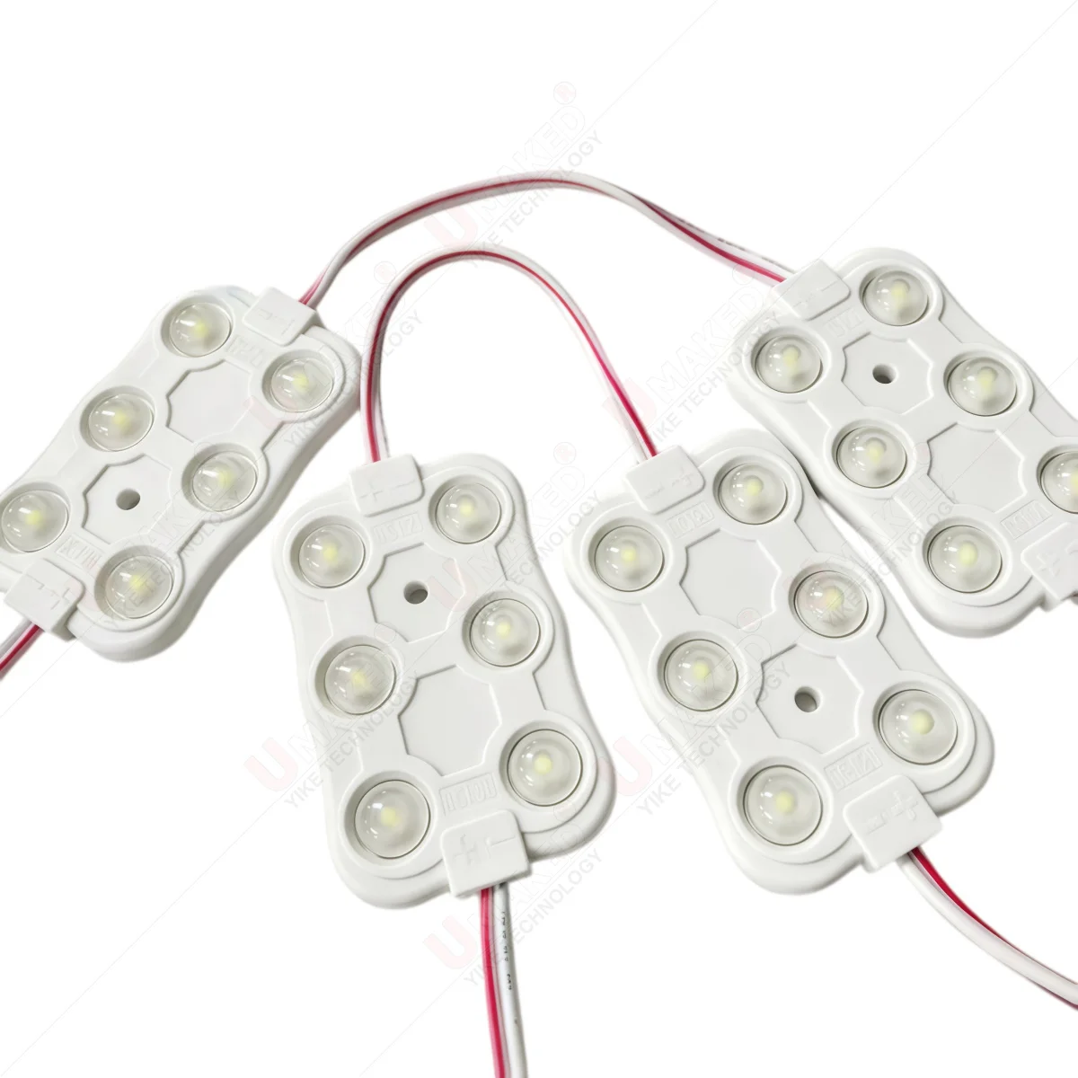 20pcs 68x42mm 2835 Injection Waterproof LED Module Light Strip 3W Power White led Decorative Tape Light advertising light lamp
