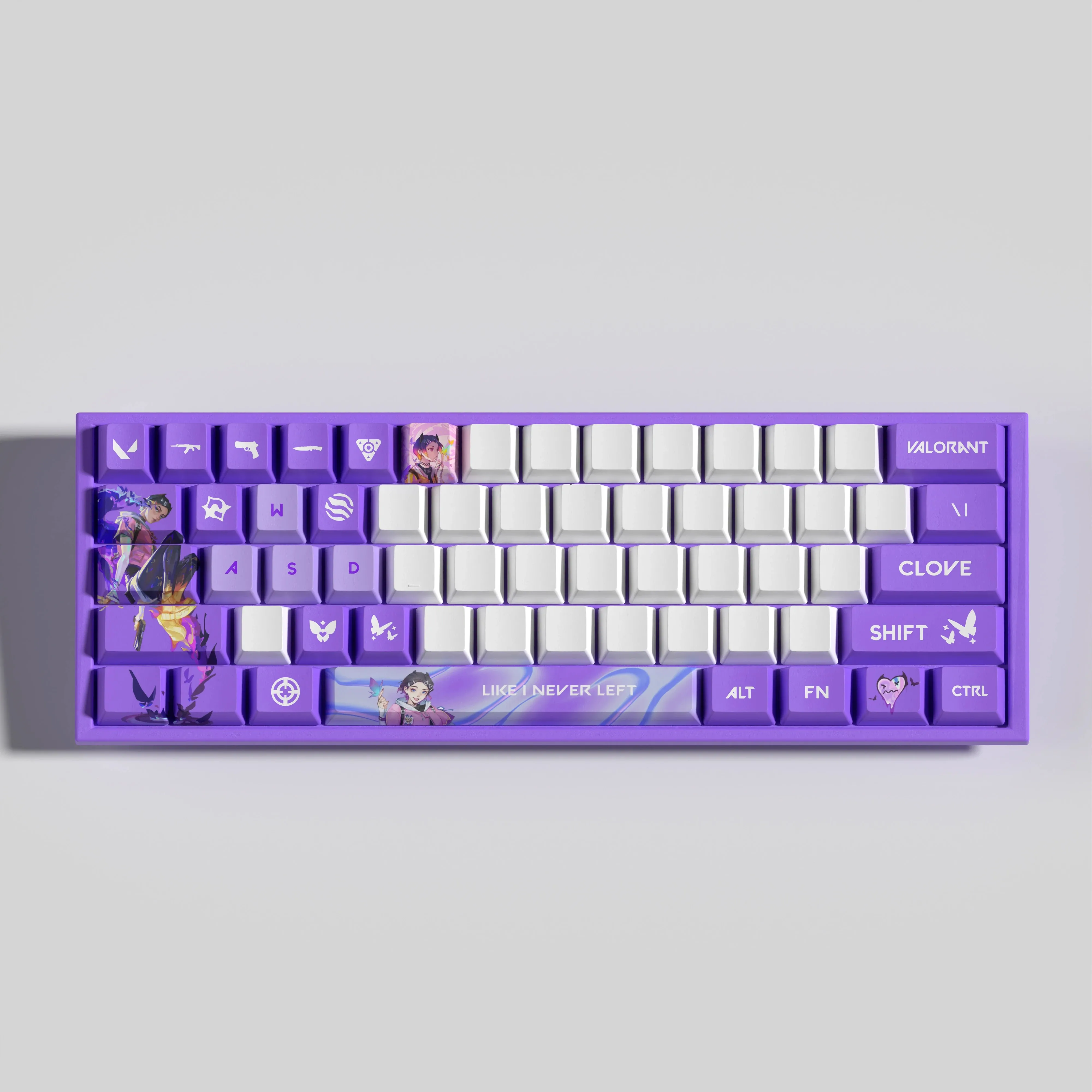 Valorant Keycaps Kruidnagel 29 toetsen Oem Pbt Volledige vijfzijdige sublimatie Mini Set Pbt Dye Sublimation Keycaps voor Mx Switch