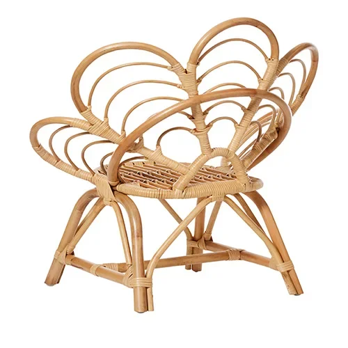 

Rattan Chair Rattan Kids Furniture A Rattan Flower Chair Chair Kids with Delicate Trellis Kids