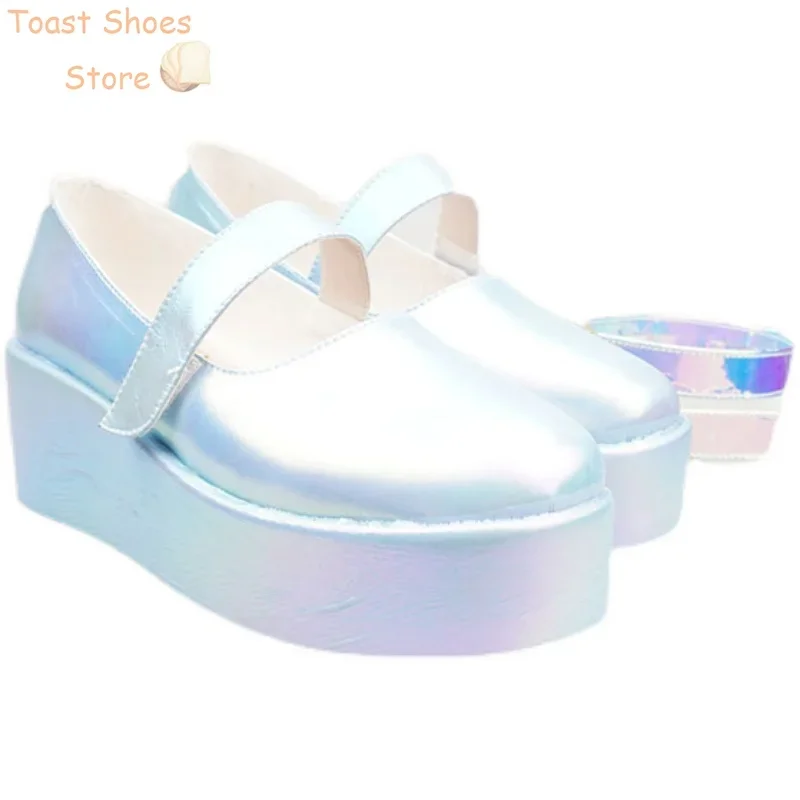 KAngel Cosplay Shoes Game NEEDY GIRL OVERDOSE PU Leather Shoes Halloween Carnival Boots Cosplay Props Costume Prop