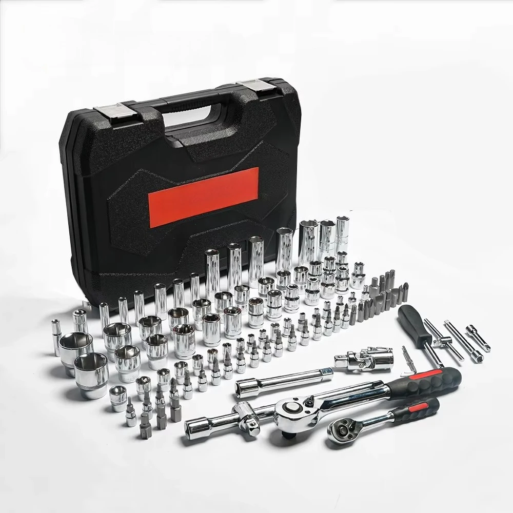 108pcs Rachet Spanner Allen Key Large Socket Set Mechanic Tool Socket Wrench Set for Motorcycle Repair