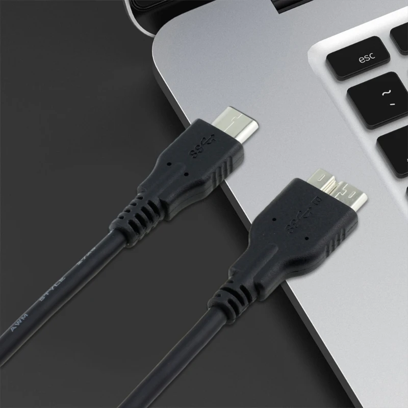 USB 3.1 Type C to MicroUSB Cable OTG Cable for Efficient Data Transfer and Power Delivery, Secure Connection