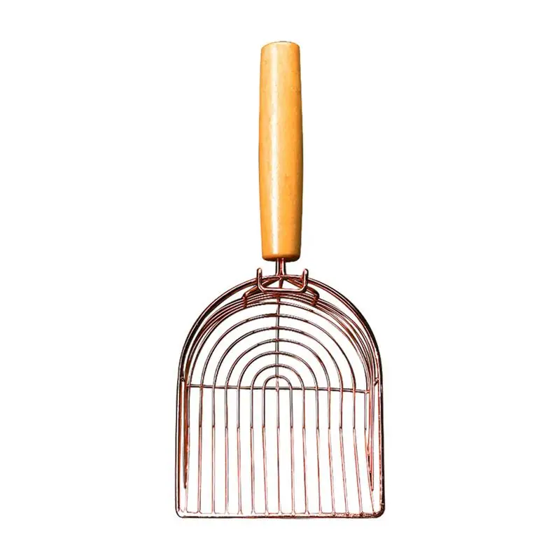 

Cat Litter Scooper Cat Sand Scoop Cleaning Shovel Metal Deep Shovel Cat Scooper Cat Sand Cleaning Non-Slip Wood Handle Pet tools