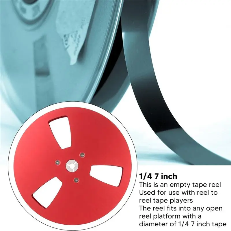 A42T-7 Inch Empty Tape Reel 1/4 Empty Tape Reel 3 Holes Recording Takeup Reel For TEAC Universal For Reel To Reel Tape