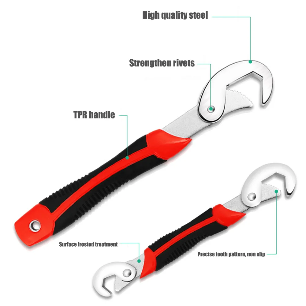 Adjustable Spanner Non-slip Multi-function Universal Wrench Tool Home Repair Key Hand Tool Multi Purpose Universal Pipe Wrench