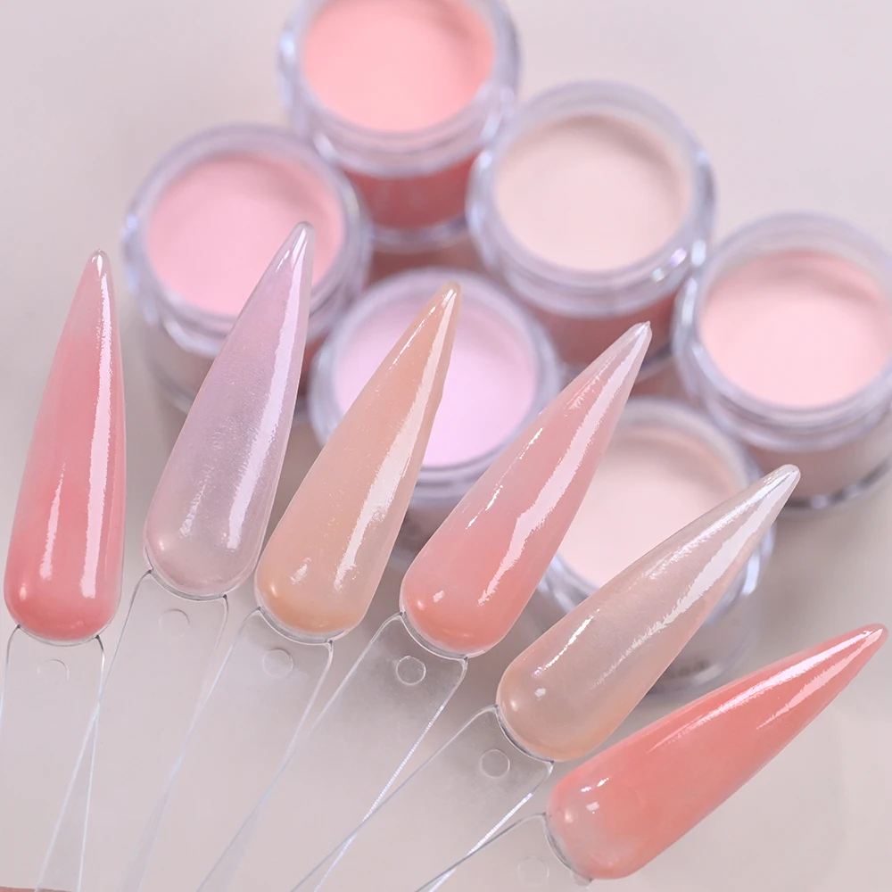 

Набор акриловых пудр для ногтей 6 цветов, 3D-пудра для моделирования, французский маникюр, акриловая пудра для наращивания ногтей, пудра для лепки и декорирования ногтей для женщин