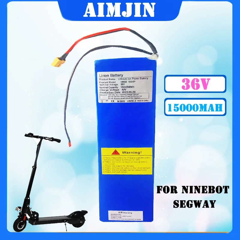 

36V 15.0AH 18650 Lithium 10S6P 540w For Ninebot Segway G30 Electric Scooter Special Battery bms 18650.00