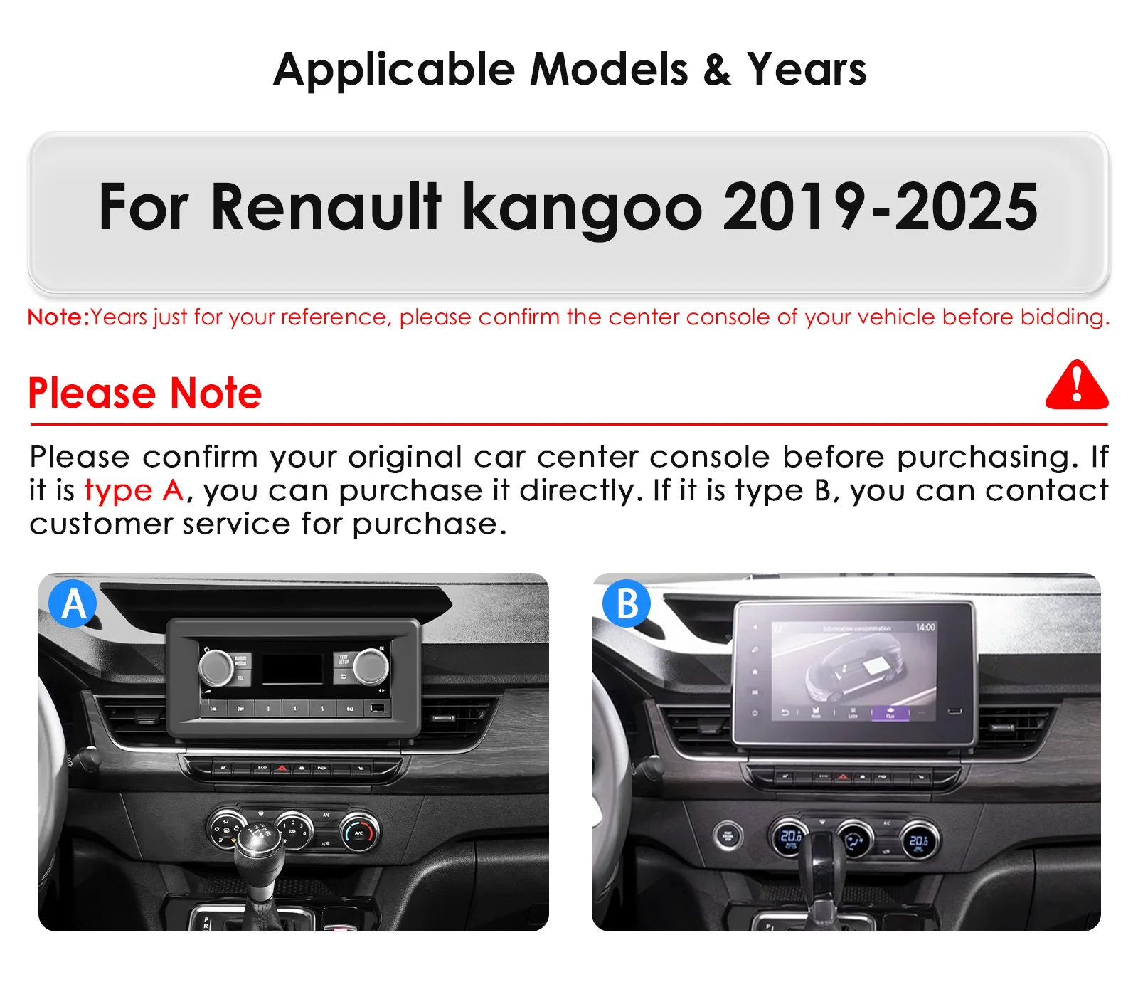 Android 13 Autoradio For Renault kangoo 2019 - 2025 wireless Carplay multimedia Video player GPS navi Steroe RDS DSP SWC BT
