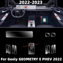 For Geely GEOMETRY E PHEV 2022 Car Interior Center console Transparent TPU  Protective film Anti-scratch Repair film Accessories