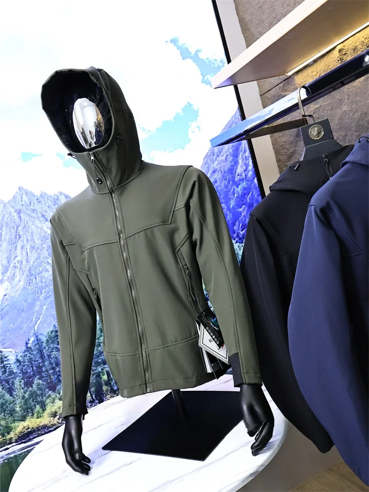 

Высококачественная мужская уличная ветрозащитная водонепроницаемая куртка 3D-кроя N-Series GM: модная городская стильная весенняя куртка