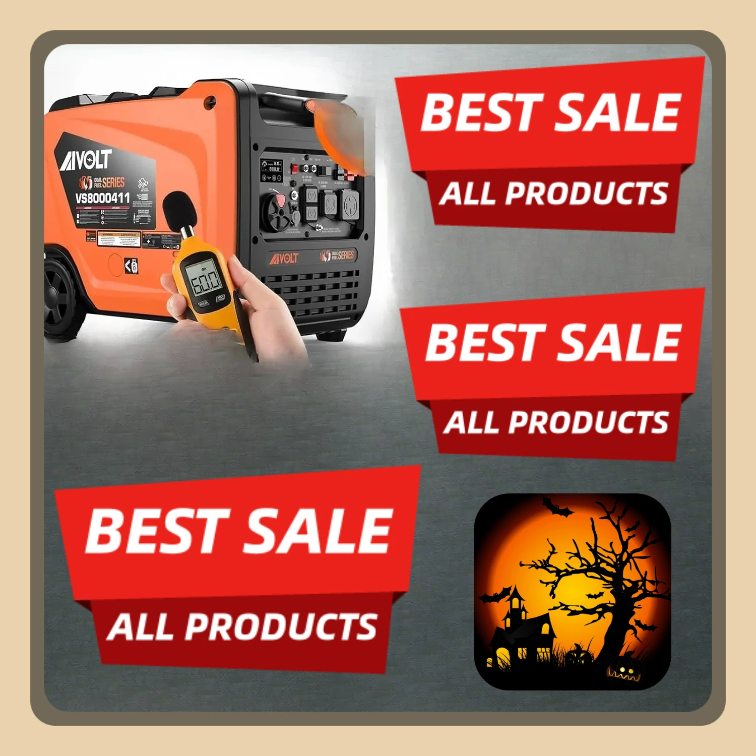 

[XMSJ-Limited Stock, Buy Now!]Dual Fuel Inverter Generator 8000 Wattages 50 Amp Gas Propane Powered Super Quiet Portable Inverte