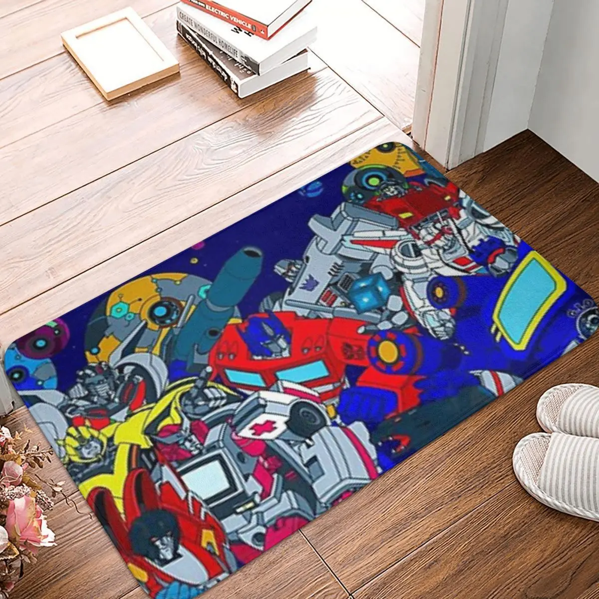 Transformers Anti-slip Doormat Floor Mat Sand Scraping Carpet Rug for Kitchen Entrance Home Bathroom Living room Footpad Mats