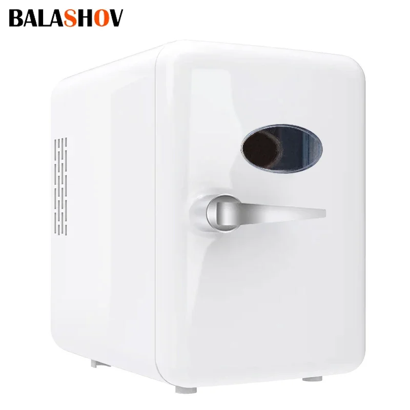 Mini refrigerador multifunción para cosméticos, calentador de bebidas, maquillaje, dormitorio compacto, coche y hogar, 4L, 12V/220V