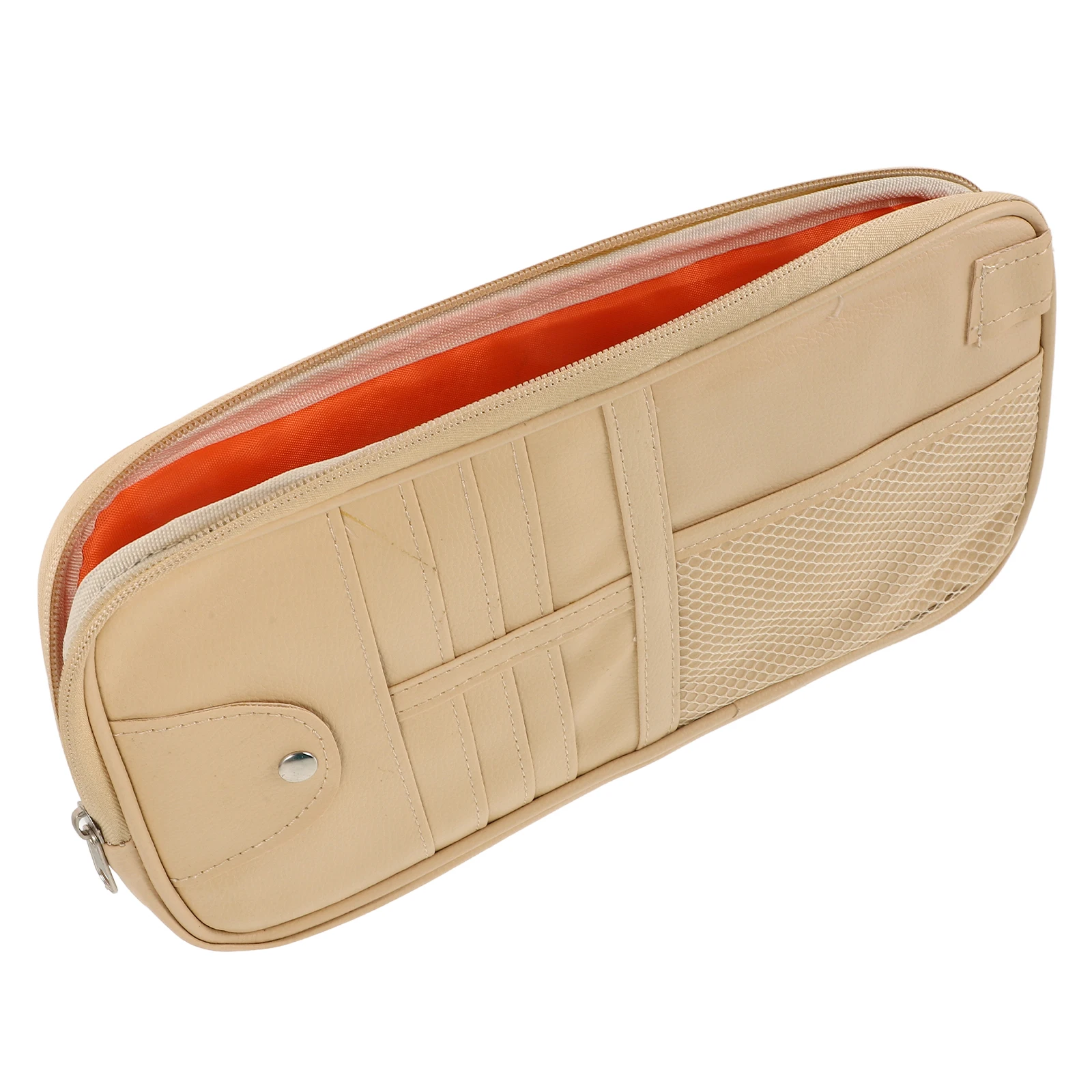 

Visor Organizer PU Storage Pouch Compact Lightweight Card Holder CD Pocket Visor Accessories Car Interior Goods