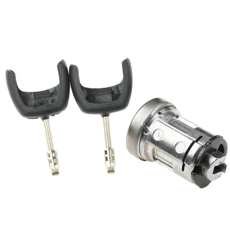 Car Ignition Switch Lock Cylinder& 2 Keys 2S61-A3697-AA Fits For Ford Transit MK7 Fiesta