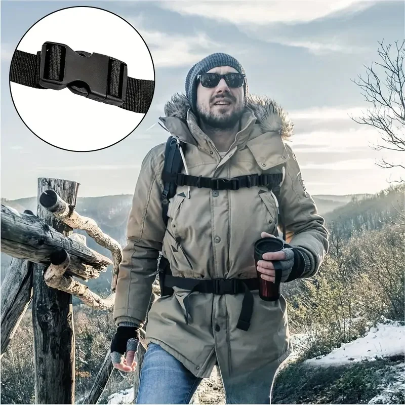 حزام حزام صدر قابل للتعديل غير قابل للانزلاق - مثبت حقيبة عالمي مضاد للانزلاق للمشي لمسافات طويلة وركوب الدراجات والجري والرياضات الخارجية. #6