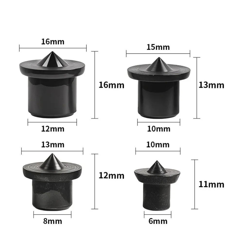 Precision Metal Dowel Center Set Round Pin Silver/Black Center Point Pin Set Conical Design Tenon Center Set Woodworking Use