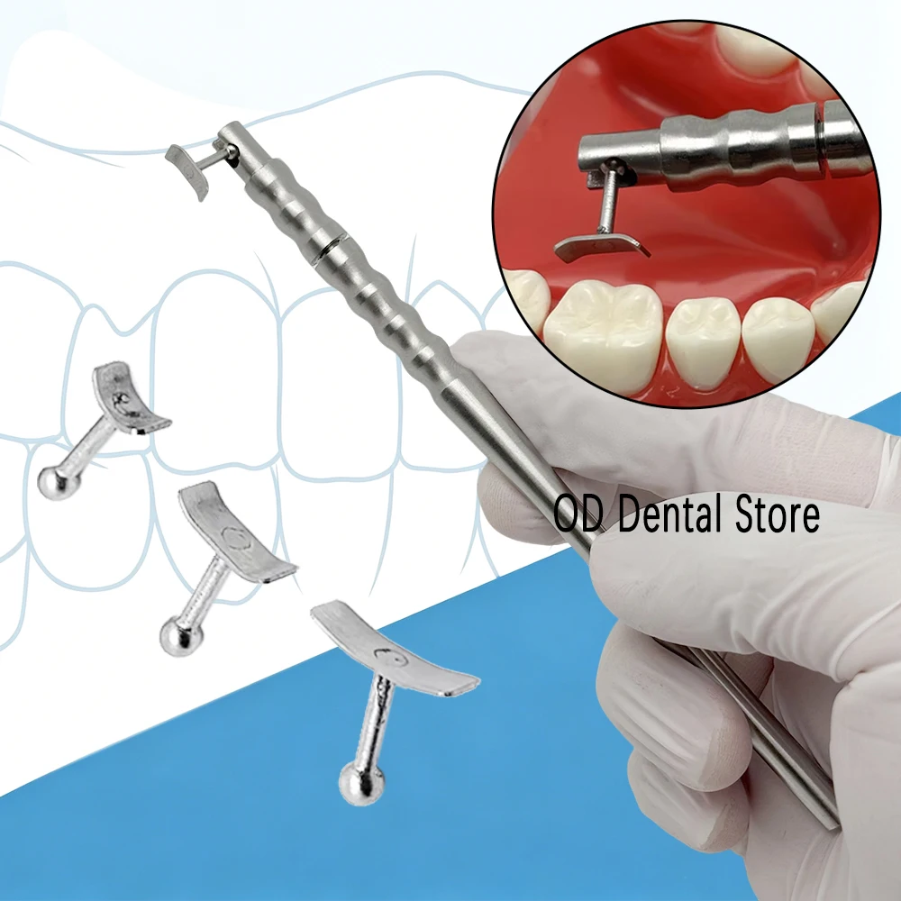 Dental Implant Gingival Protector Socket Shield Retractor with 3 Replaceable Tips for Gum Separation Isolation Protection