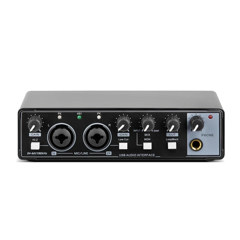 MD22 Microphone Sound Card Professional Recording Band Dubbing Live Streaming