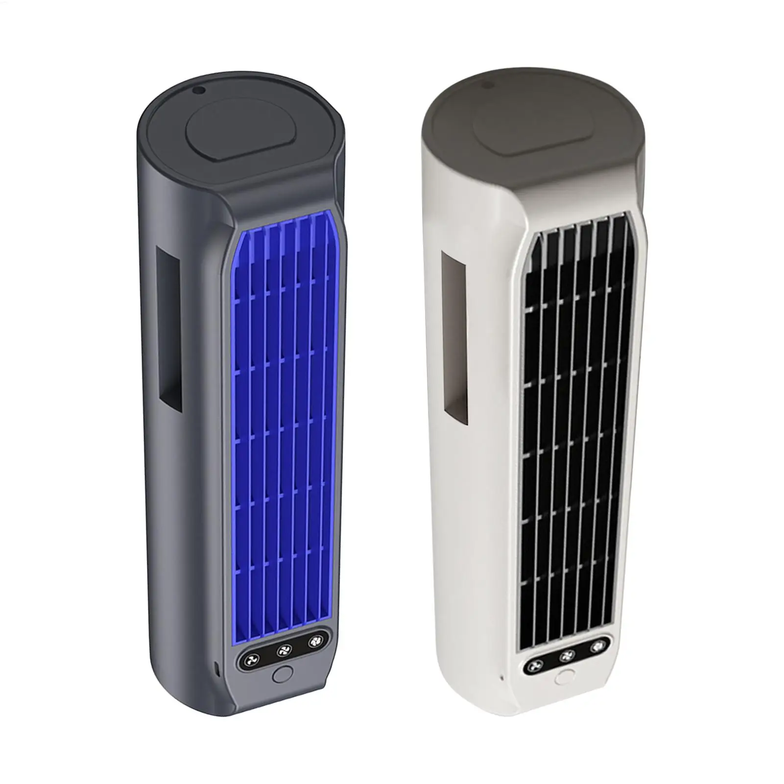 Portable Air Conditioner Fan 3000mAh Quiet Desktop Tower Fan Wall Mount Circulating Fan 3 Speeds Adjustable with Phone Holder