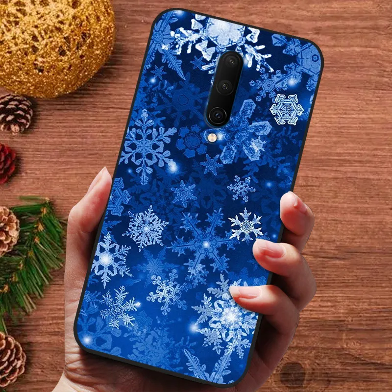 Christmas Painted Cover For Oneplus 7 7T Pro 6 6T 3 T Case Silicone Soft Fundas For Oneplus 5T 5 3 3T Cover One plus 7 pro