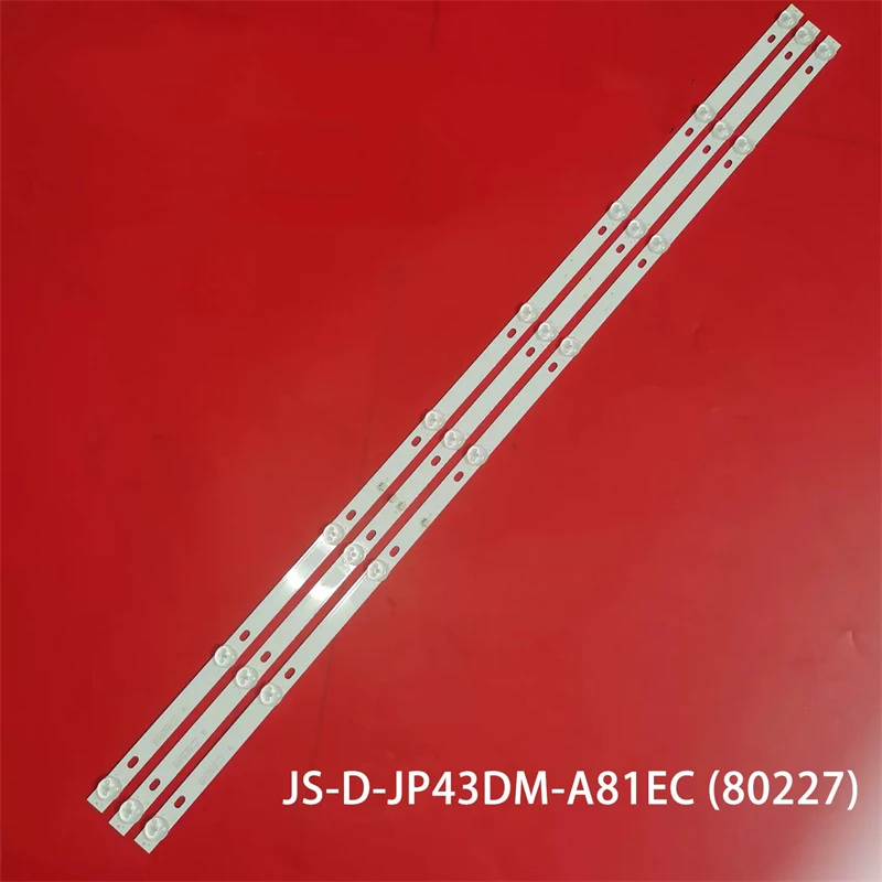 

3pcs/set 8LED(6v) LED backlight strip for JS-D-JP43DM-A81EC B82EC BBK 43LEM-1043/FTS2C 43LEM-5043/FTS2C 43LEX-5058/FT2C 100%NEW