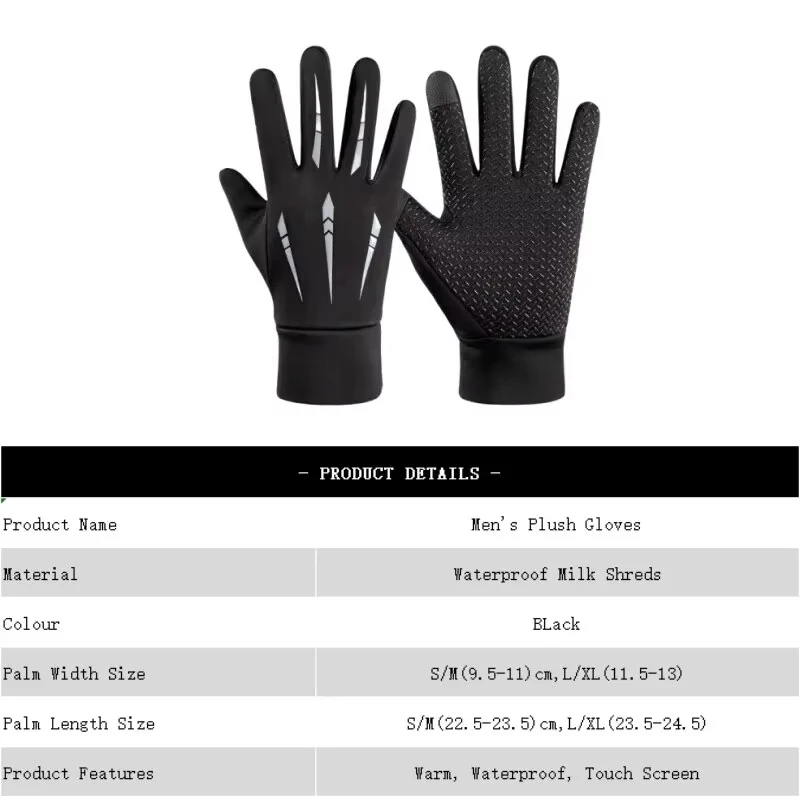 DIZETION Guantes térmicos de invierno, pantalla táctil y forro - imagen 3