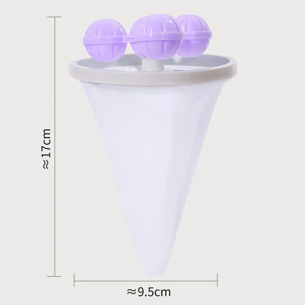1-5PC Washing Machine Hair Filter Floating Pet Fur Lint Hair Removal Catcher Reusable Mesh Dirty Collection Pouch Cleaning Balls