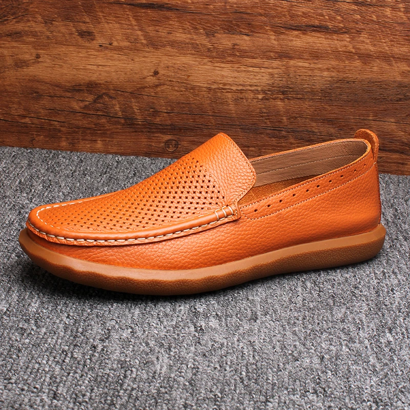 men's-business-casual-hollow-out-leather-shoes-soft-bottom-breathable-summer-thin-slip-on-middle-aged-and-elderly-dad-shoes