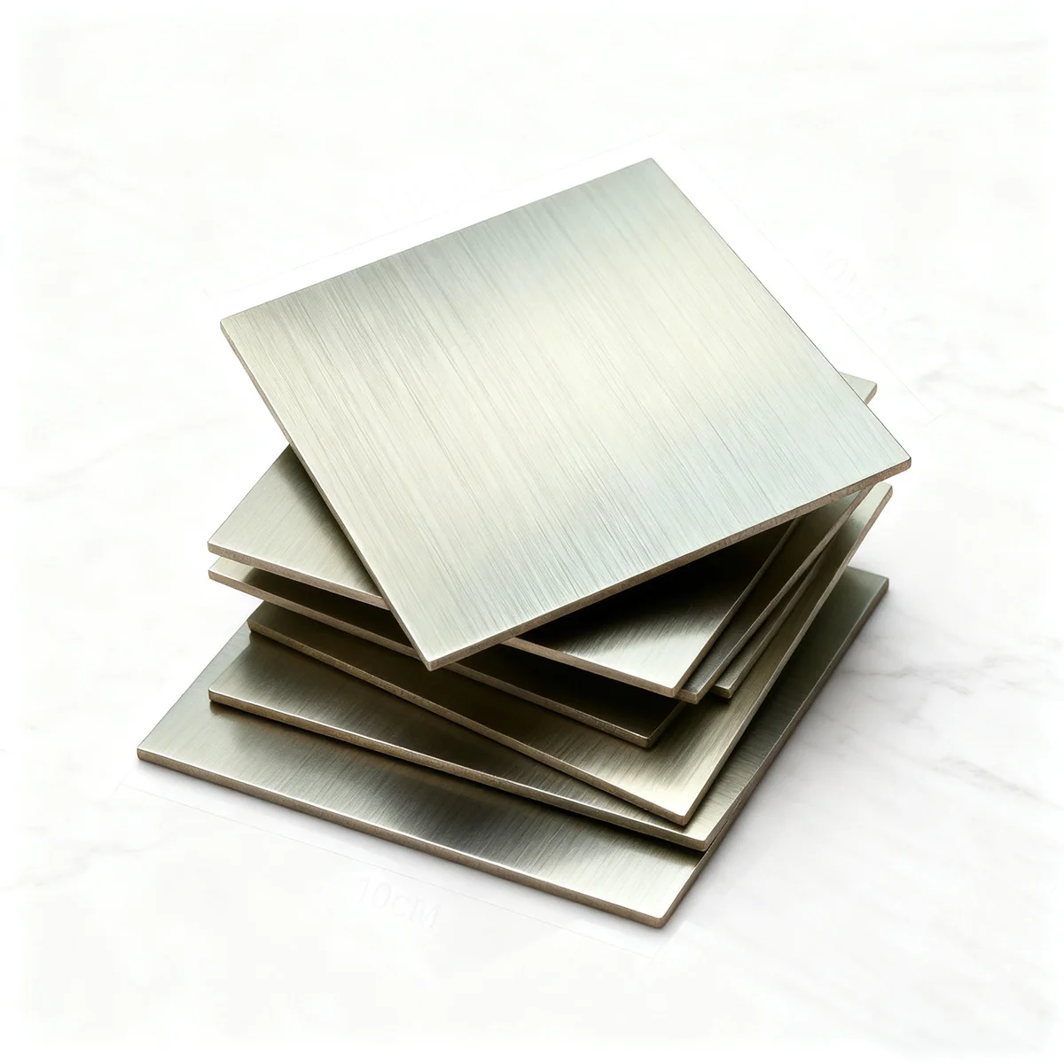 304 Stainless Steel Sheet Champagne Gold Brushed - Anti-Fingerprint, Customizable for Decoration Engineering Projects
