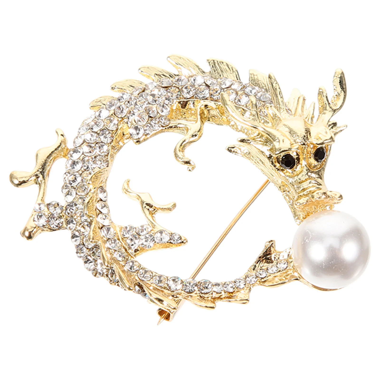 Retro Oil Dripping Dragon Clothes Pins Chinese Style Brooch Decorate Zodiac Delicate Jewelry for Women Alloy Lovers