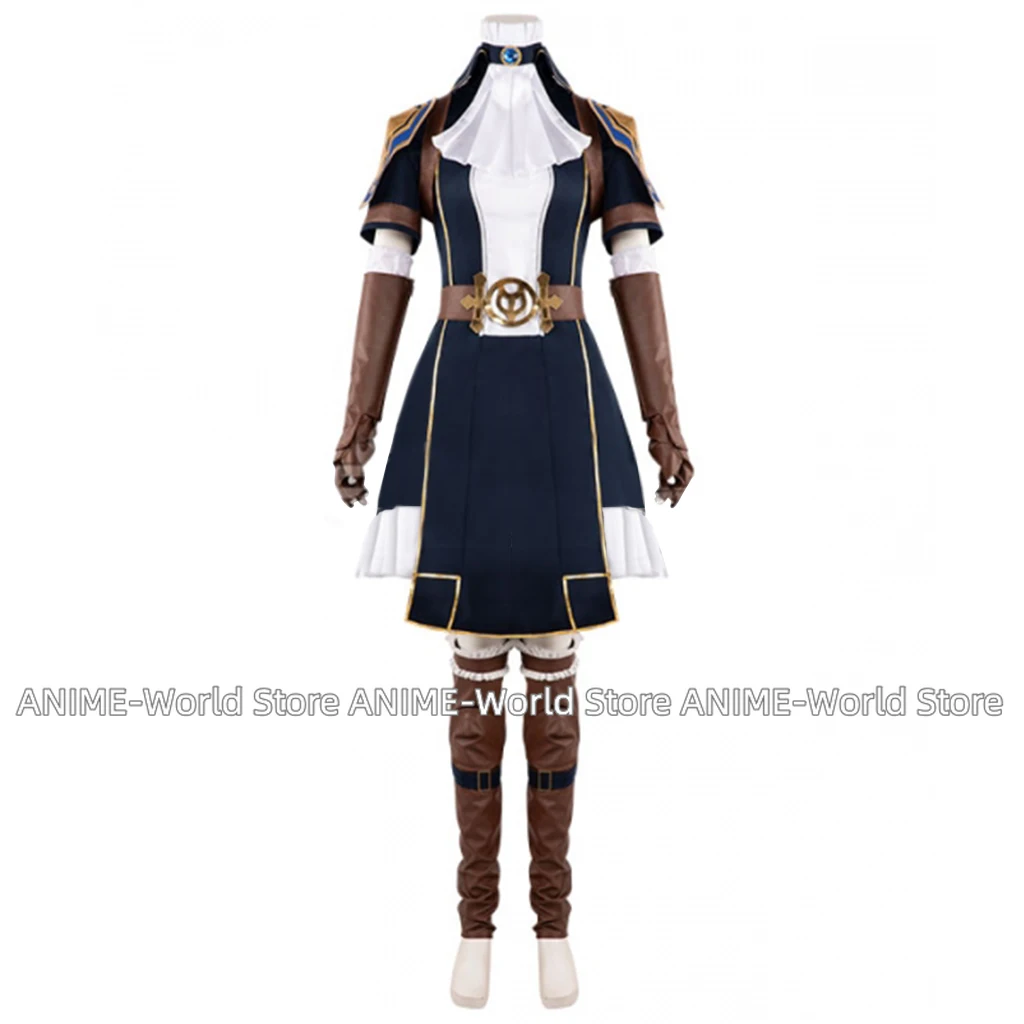 Game Arcane Caitlyn Cosplay Costume The Sheriff of Piltover Caitlyn Cosplay Costume Uniform Dress Outfit Anime Arcane Wig