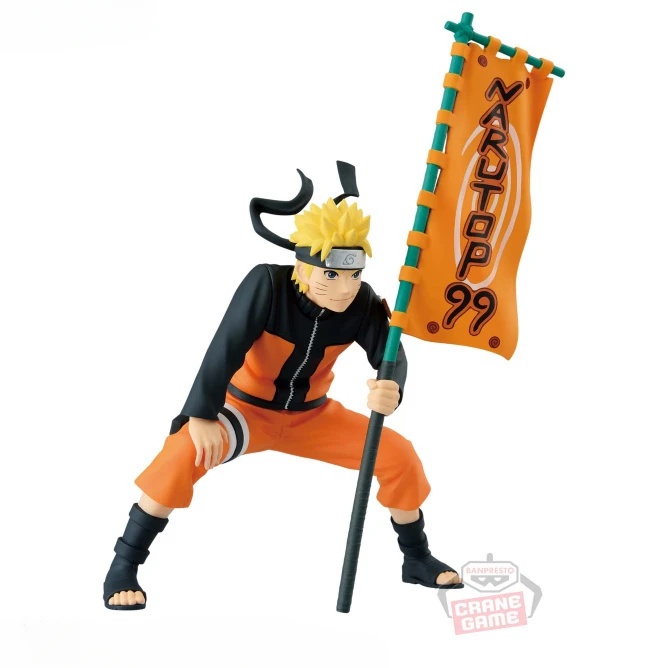 In Stock Brand New Bandai Glasses Factory Items NARUTOP99 Uzumaki Naruto Hand-made Anime Doll Model Gift Collection