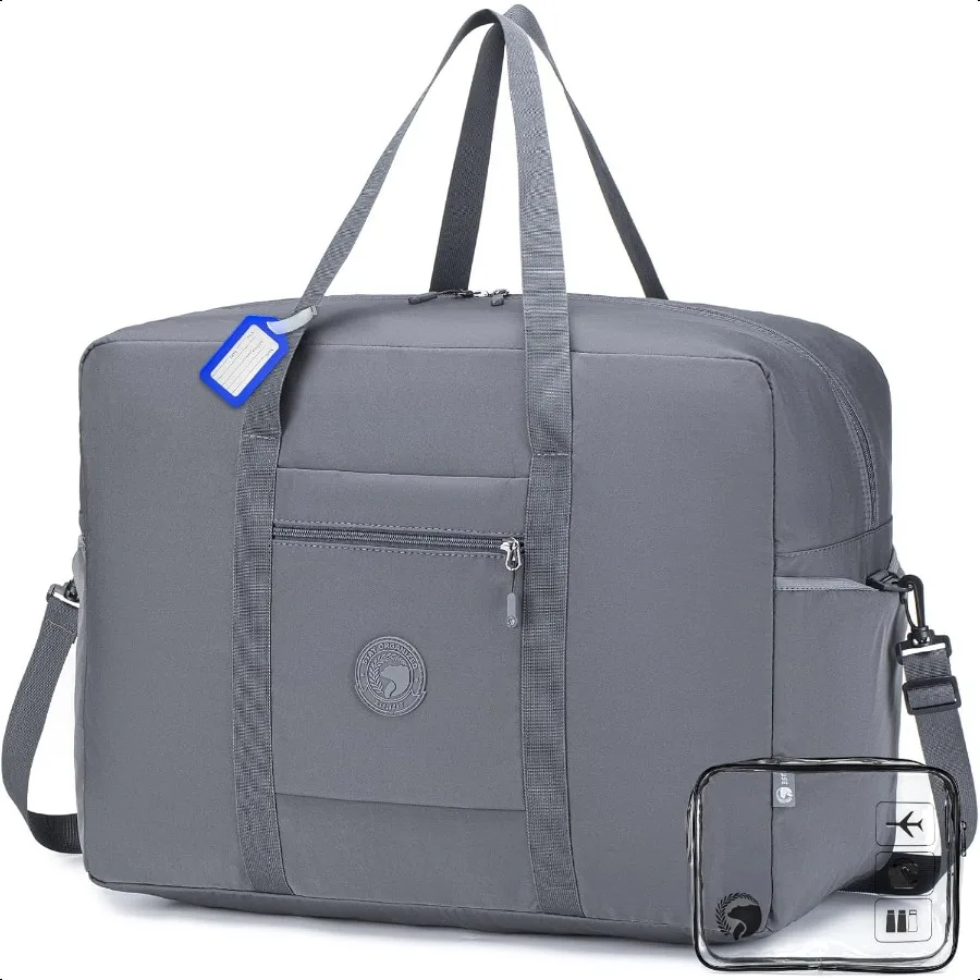 

Lightweight Ryanair Carry on Bag 55x40x20 cm Personal Item Bag for Airlines24x16x10 Carry on Lage 45L Foldable Travel Duffel Ba
