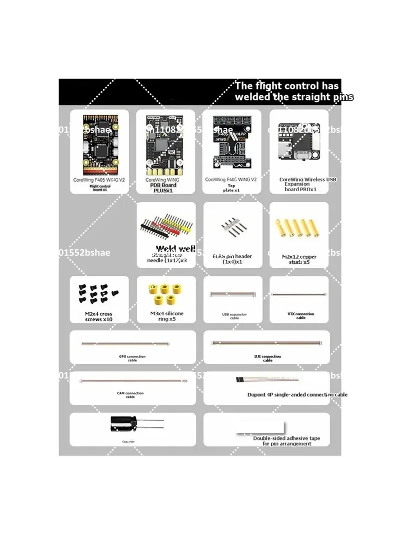 F405 WING Flight Controller for Fixed-Wing FPV RC Airplane, Speedybee App Compatible DIY Drone Parts