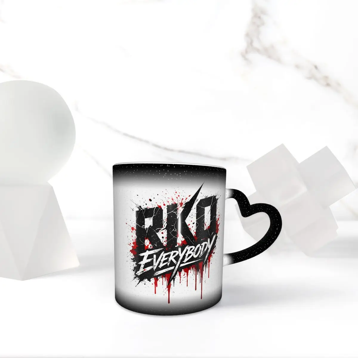 RKO Everybody Distressed Randy Orton Graphic Mug Funny Ceramic Coffee Cups Tea Mugs Milk Cup Drinkware Gift for Woman Man