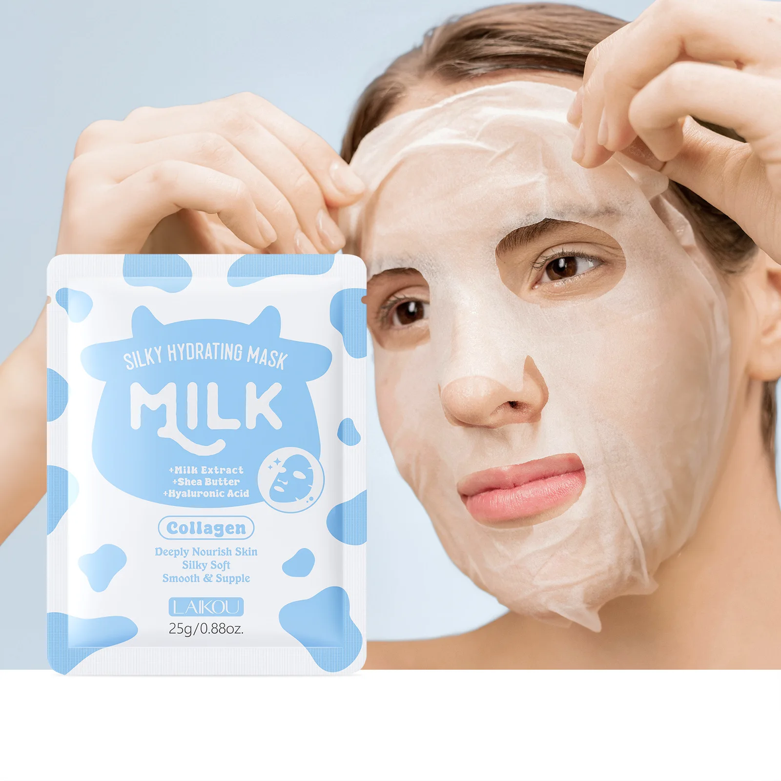 Milk Mask Sticker Hydrating Moisturizing Deep Nourishing Easy Absorption Shrinking Pore Facial Care Patch Mask Skincare