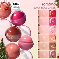 Rom&nd JUICY ROLL CHEEK, sensación de gelatina de agua, acabado de brillo jugoso, efecto al ras natural, multiusos para labios y mejillas, K-Beauty, maquillaje coreano