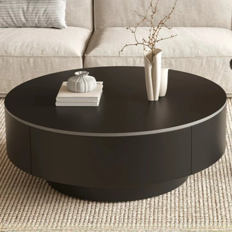 Modern Round Center Coffee Table With Storage Nordic Minimalist Marble Coffee Table Luxury Mesa De Jantar Hotel Furniture