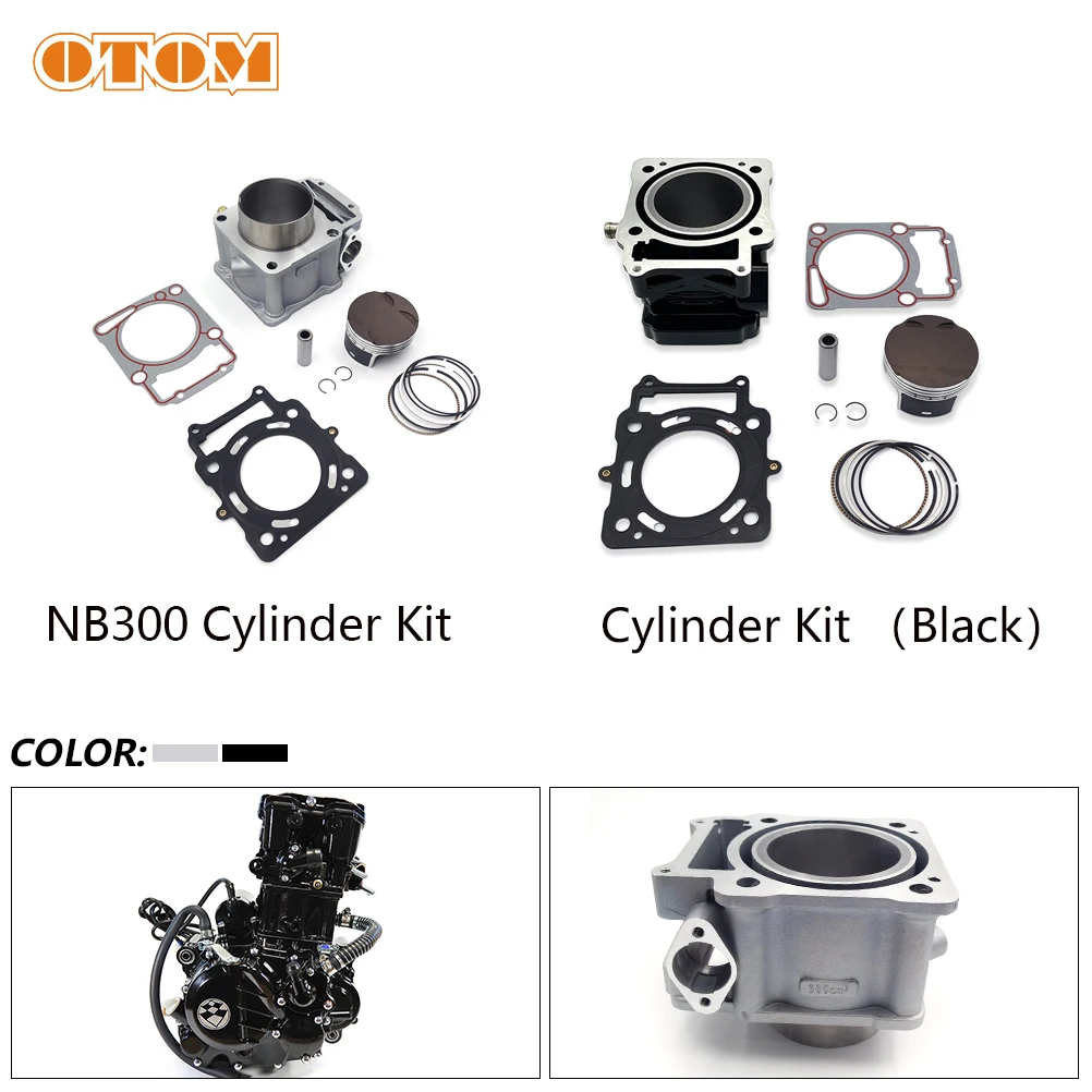 Motorcycle NB300 Cylinder Kit For ZONGSHEN NB300 ZS174MN-5 Engine Parts 74mm Air Cylinder Block Piston Ring Pin Gasket Pad Set