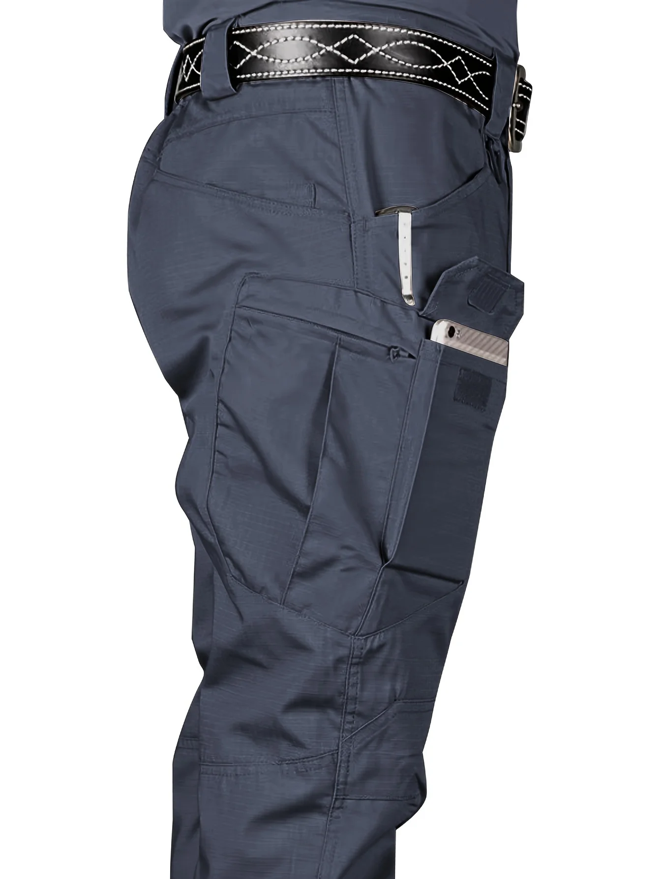 Pantaloni tattici multifunzionali da esterno da uomo, pantaloni sportivi da trekking multitasche all\'aperto, idrorepellenti, resistenti all\'usura