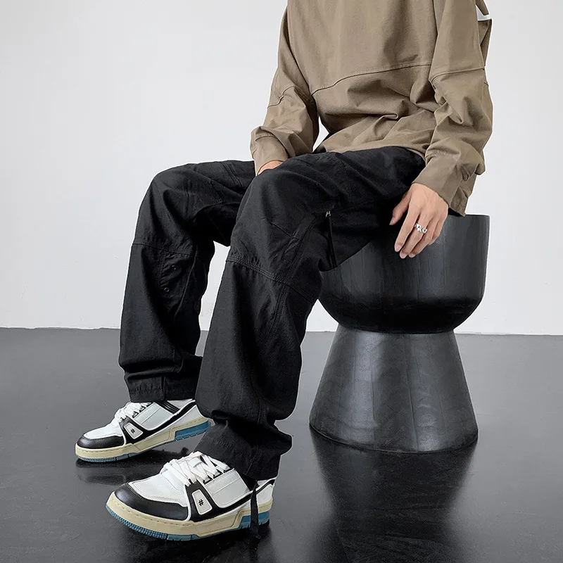 بنطلون عمل رجالي خفيف الوزن من American Sle صيفي للسفر كوي جاف مقاوم للماء للتسلق في الهواء الطلق مستقيم الساق كاجوال...