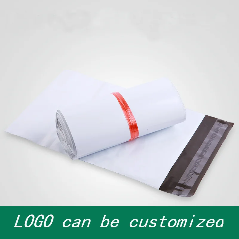 50pcs White Poly Envelopes Courier Bag Express Envelope Storage Bags Self Adhesive Seal PE Plastic Pouch Packaging Mailing Bags