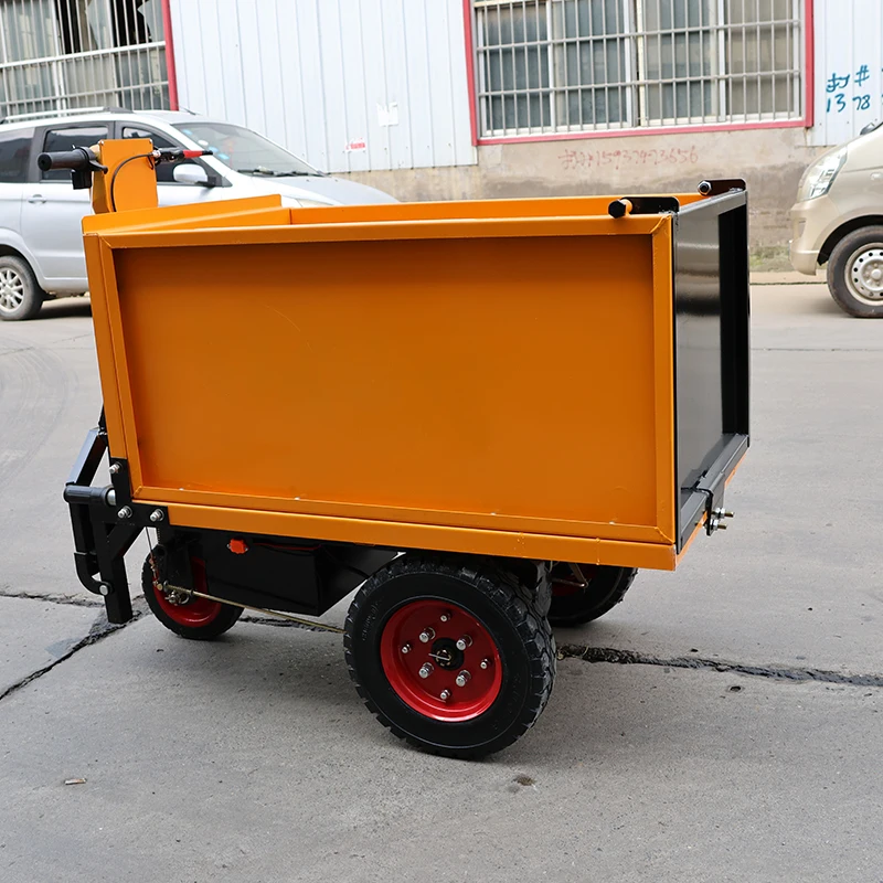 Multi-Function Manual Mini Engineering Dump Cart 3 Wheels Electric Farm Cart 500kg Heavy Duty Trolleys