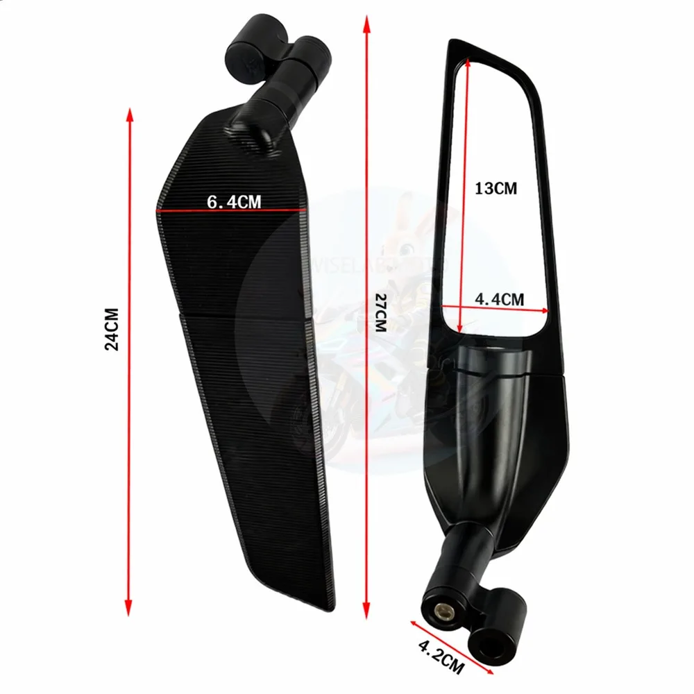 For HONDA NC700 NC750 S / X NC750S NC750X NC700S NC700X NC 750 700 Motorcycle CNC rearview mirror fixed wing