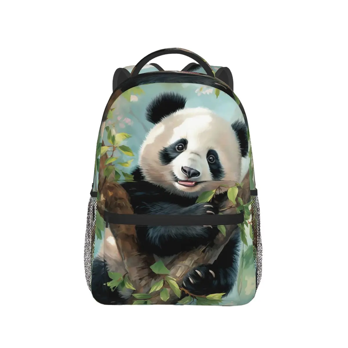 

Cute Panda Lying On Branch Backpack Hot Sale Daypack Large Capacity Children BookBag School Bag Shoulder Bags for Men Women