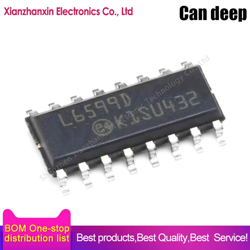 5pcs/lot L6599DTR L6599D SOP-16 High voltage resonant controller chip