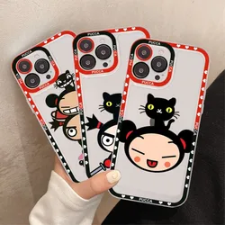 Cartoon Pucca Garu Phone Case For Samsung A 10 20 30 70 13 21 32 72 22 51 52 53 71 73 32 4g 32 5g Fundas