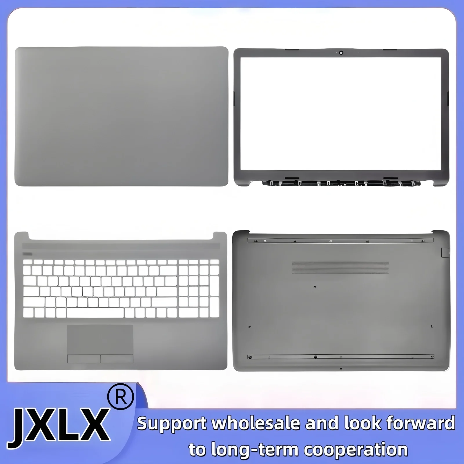 جديد ل HP 15-DA 15-DB 15T-DA 15T-DB TPN-C135 TPN-C136 250 G7 255 G7 كمبيوتر محمول LCD الخلفي/LCD الحافة/Palmrest/الأسفل/الغطاء المفصلي