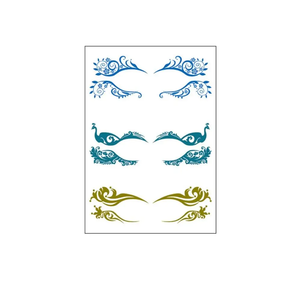 

Водостойкая наклейка для татуировки ресниц, временная долговечная наклейка для макияжа ресниц, устойчивая к поту цветочная наклейка для татуировки теней для век